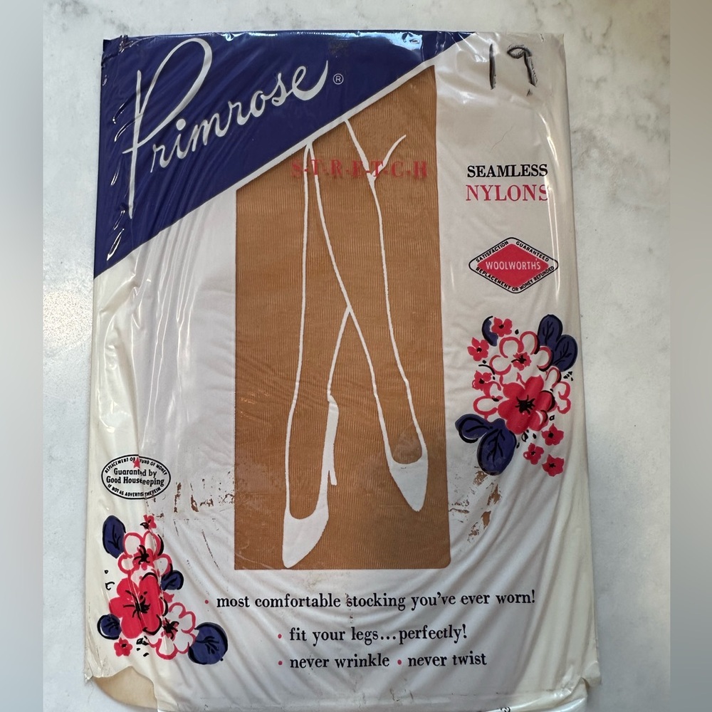 Primrose Vintage Tan Seamless Nylons